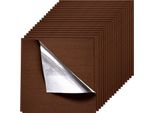 Vevor Quadrotte Di Moquette 609,6 X 609,6 X 5 Mm, Confezione Da 20, Moquette Autoadesiva Con Una Superficie Di 7,4 M², Pavimentazione In Moquette, Facile Sostituzione Fai Da Te Per Soggiorno E Ufficio, Marrone Scuro