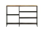 Syfax™ Tavolo Consolle 110X30X75Cm Legno Massello Mango Grezzo E Ferro