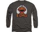 Sesame Street - Maglietta Unisex Uomo/Donna, Manica Lunga TV20679 (Xl) (Carbone)