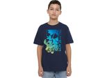 Lilo & Stitch - Maglietta "Palm Beach"" Per Bambini TV20791 (128) (Marina)"
