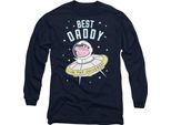 Peppa Pig - Maglietta "Best Daddy"" Per Uomo/Donna Unisex, Manica Lunga TV21305 (S) (Navy)"