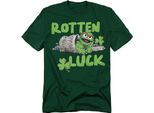 Sesame Street - Maglietta "Rotten Luck"" Per Uomo/Donna Unisex TV21488 (Xl) (Verde Scuro)"
