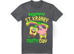 Spongebob Squarepants - Maglietta Uomo/Donna Unisex, St Patricks Day TV21478 (L) (Charcoal)