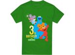 Sesame Street - Maglietta Per Uomo/Donna Unisex, 3° Compleanno TV21491 (S) (Irish Green)