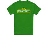 Sesame Street - Maglietta Per Uomo/Donna Unisex, Logo TV21485 (Xl) (Verde Irlandese)