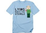 South Park - Maglietta "Mentire Rende Sterili"" Per Uomo/Donna Unisex TV21607 (Xxl) (Azzurro)"