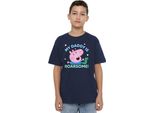 Peppa Pig - Maglietta "Roarsome Daddy"" Per Bambini TV21673 (128) (Navy)"