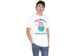 Peppa Pig - Maglietta "Rosa O Blu Papà Pig Ti Ama"" Per Uomo/Donna Unisex TV21659 (S) (Bianco)"