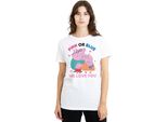 Peppa Pig - Maglietta "Rosa O Blu Ti Amiamo"" Da Donna TV21872 (Xxl) (Bianco)"