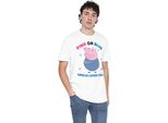 Peppa Pig - Maglietta "Zio Pig Ti Ama"" Rosa O Blu Per Uomo/Donna Unisex TV22057 (M) (Bianco)"