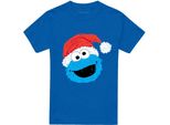 Sesame Street - Maglietta Per Uomo/Donna Unisex, Disegno Natalizio TV22080 (M) (Blu Reale)