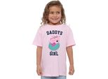 Peppa Pig - Maglietta "Daddy's Girl"" Per Bambina TV22055 (128) (Rosa Chiaro)"