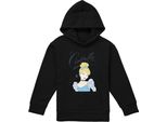 Cenerentola - Felpa Con Cappuccio "Headshot With Fancy Script"" Per Bambini TV22226 (116) (Nero)"