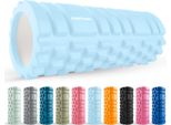 Tunturi Yoga Grid Foam Roller, 33 Cm, Azzurro