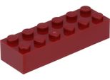 Mattoncini Lego® 2X6 2456 - 10 Pezzi Rosso Scuro