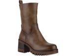 Van Hill Donna Stivaletti Classici Stivali Suola Profilata Scarpe Piattaforma 841469, Colore: Khaki, Taglia: 36