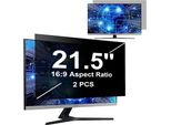Confezione 2 Filtri Per Monitor Da 21,5 Pollici 16:9, Filtro Anti Luce Blu, Protezione Antiriflesso, Protezione Rimovibile, Pellicola,