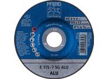 10X Disco Di Rettifica Pferd N-Sg Alu 115X7,2Mm F.Alu. Foro A Gomito 22,23 Mm