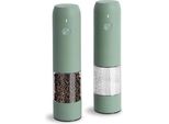 Tlysxpro Macinino Elettrico Pere Pepe, Set 2, Ricaricabile Via Usb, Macinino A Grana Grossa Regolabile Con Luce Led, Spazzola Per La Pulizia, Utensili Da Cucina, Unguento