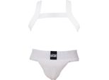 Barcode Berlin - Intimo Da Uomo Sospensorio - Multipack 1X Sergey Jockstrap + 1X Matt Harness White - Taglia M