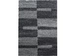 Teppium Tappeto Shaggy A Pelo Alto Design A Quadri Morbido Soffice E Accogliente Per Soggiorno Moderno, Dimensioni: 280X370 Cm