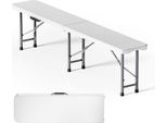 Wiltec Panca Pieghevole 180X30X43 Cm Panca Da Campeggio Pieghevole Panca Da Giardino Panca Da Birra Pieghevole Gruppo Di Seduta Set Di Sedute Tavolo Da Campeggio Pieghevole