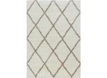 Teppium Tappeto A Pelo Alto Per Soggiorno Design Moderno A Rombi Shaggy Morbido Soffice E Accogliente, Dimensioni: 80X250 Cm