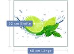 Piastra Di Copertura Del Piano Cottura Piastra Di Copertura Del Piano Cottura In Ceramica 1 Pezzo 60X52 Vetro Verde Limone