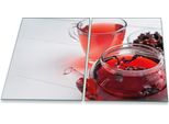 Piastre Di Copertura Del Piano Cottura Piastre Di Copertura Del Piano Cottura In Ceramica In Vetro Universale 2 Pezzi 2X40X52 Rosso Tea
