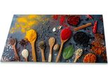 Piastre Di Copertura Dei Fornelli Piastra In Vetro Per Piani Cottura In Ceramica Universale 90X52 Spezie Colorate