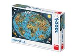 Dino Puzzle Mappa Del Mondo 1000 Pezzi
