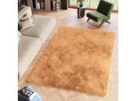 Tappeto Tapiso Silk Moderno Marrone Soggiorno ÖKotex 80 X 150 Cm