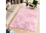 Tappeto Tapiso Silk Moderno Rosa Soggiorno ÖKotex 80 X 150 Cm
