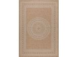 Teppium Tappeto Interno Esterno Tessitura Piatta Look Naturale Sisal Impermeabile Stile Boho Scandinavo, Dimensioni: 80X250 Cm