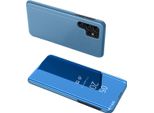 Custodia Clear View Per Samsung A05S Con Flip Cover - Blu