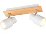 Reality Lampade Faretto Da Parete Pierre A 2 Luci L 31X15X6 Cm Bianco Faretto Spot