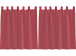 Vidaxl Tende In Voile Con Passanti 2 Pz. Rosso Vino 140X140 Cm