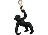 Lampada Da Tavolo, Scimmia, Nero, Plastica, E27, Interruttore A Cavo, H 42Cm