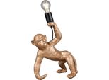 Lampada Da Tavolo, Oro, Scimmia, E27, Interruttore A Cavo, H 35,5 Cm
