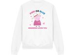 Peppa Pig - Felpa "Rosa O Blu Nonna Pig Ti Ama"" Per Donna TV21374 (S) (Bianco)"