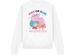Peppa Pig - Felpa "Rosa O Blu Ti Amiamo"" Per Uomo/Donna Unisex TV21376 (Xxl) (Bianco)"
