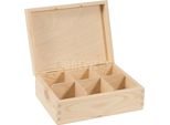 Scatola Da Tè, Scatola Da Tè In Legno Con 6 Scomparti