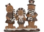 Clayre & Eef Decorazione Natalizia Omino Di Pan Di Zenzero 20X7X17 Cm Plastica Marrone