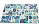 Piastra Di Copertura Del Piano Cottura Piastra Di Copertura Del Piano Cottura In Ceramica 2 Pezzi 80X52 Mosaico Blu