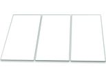 Piastra Di Copertura Del Piano Cottura Piastra Di Copertura Del Piano Cottura In Ceramica 3 Pezzi 90X52 Bianco Protezione