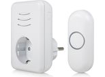 Campanello Senza Fili Byron Con Presa 230 V - Bianco