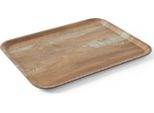 Vassoio Da Portata In Melamina Effetto Legno, Amerbox, Legno, 370X530 Mm