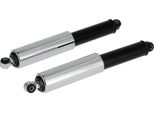 Set: Ammortizzatore Anteriore, Manicotto Nero E Cromato, 310 Mm - Simson KR51/1 Schwalbe, KR51/2 Schwalbe, SR4-2 Star, SR4-3 Sparse, SR4-4 Hawk, Duo 4