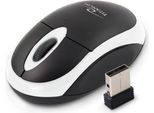 Mouse Ottico Wireless 2.4Ghz Titanum 3D Usb Vulture Nero/Bianco