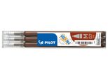 Pilot BLS-FR7-BN-S3 Ricarica Roller Frixion BLS-FR7 - 0,4 Mm, Marrone, Confezione Da 3